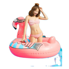 SUNGOOLE Flamingo Adult Children's Swim Ring Floating Row Water Inflatable Toys Floating Row Swim Ring